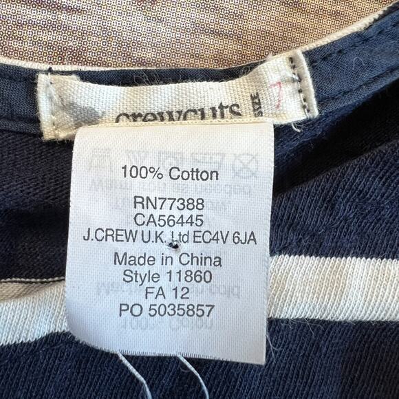 Crewcuts Navy Stripe Long Sleeve Maxi Dress - Picture 7 of 7